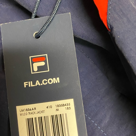 Fila Wilco Blue red Track Jacket Windbreaker - Picture 3 of 4